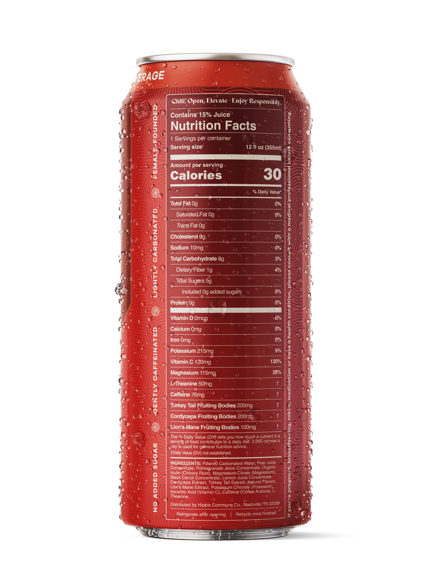 Hippie Energy Citrus Groove Energy Drink 4-Pack
