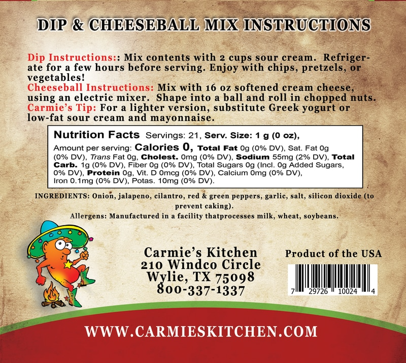 Spicy Chipotle Dip Mix
