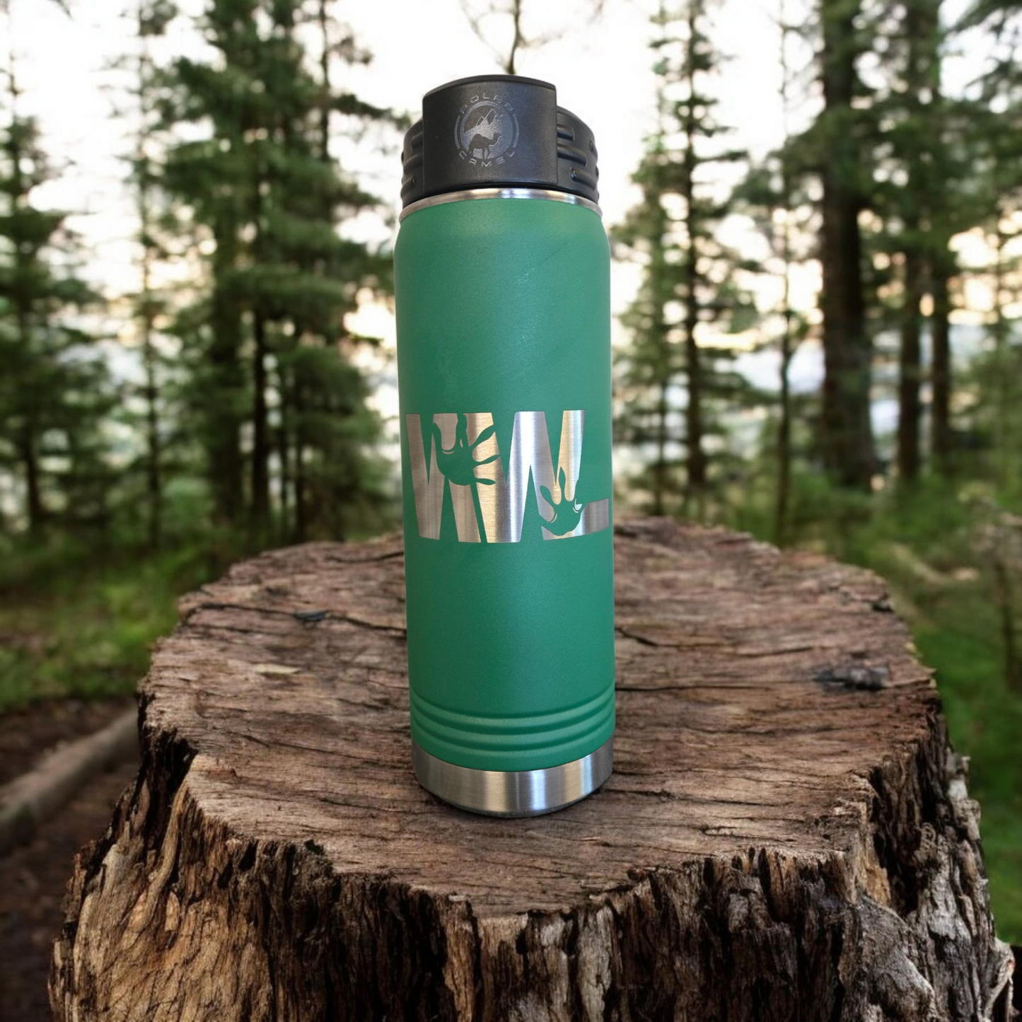 Werling Wildlife Rehabilitation 20oz Green Bottle
