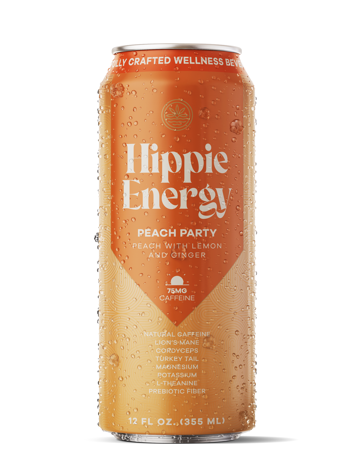 Hippie Energy Peach Party Energy Drink 4-Pack