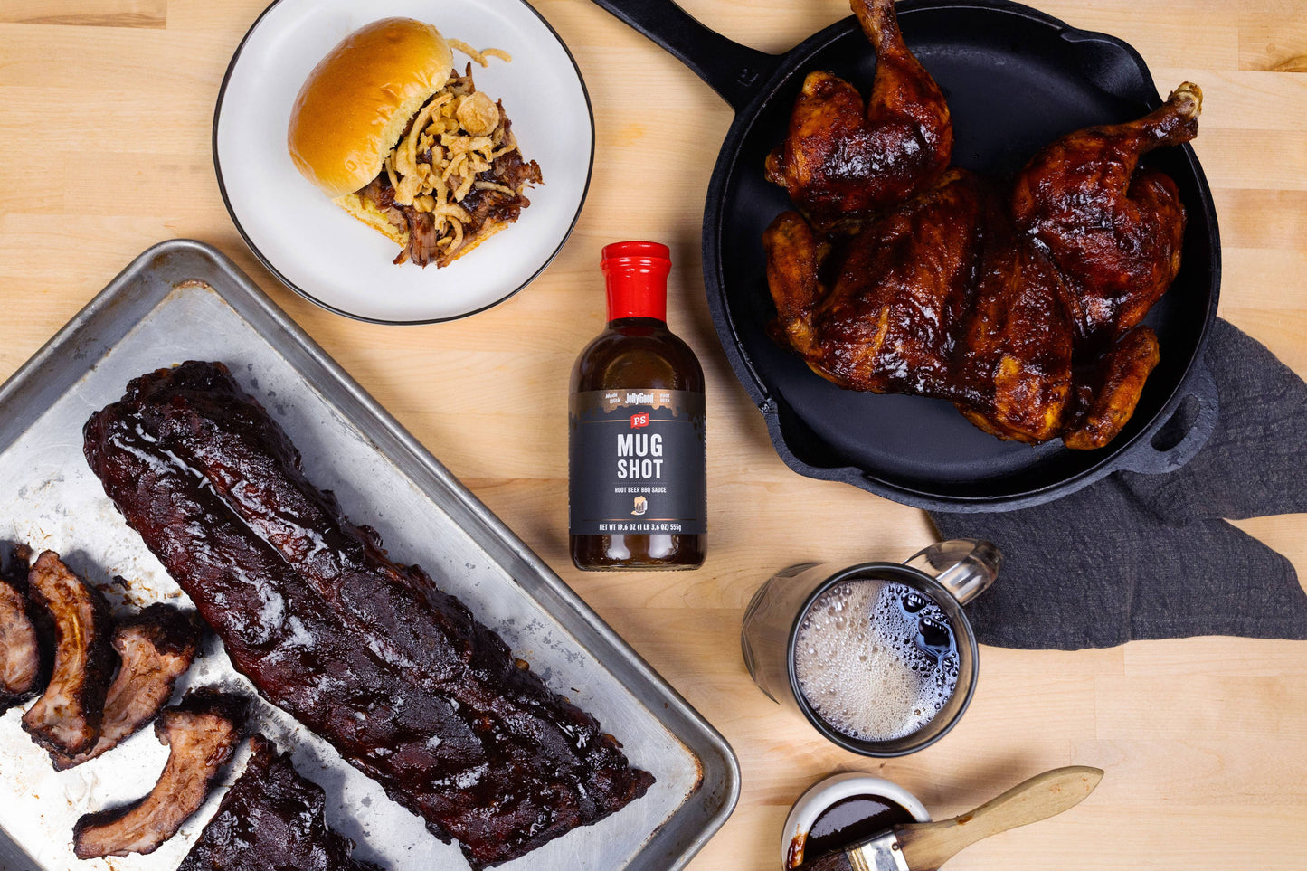 Mug Shot – Root Beer BBQ Sauce 19.6oz