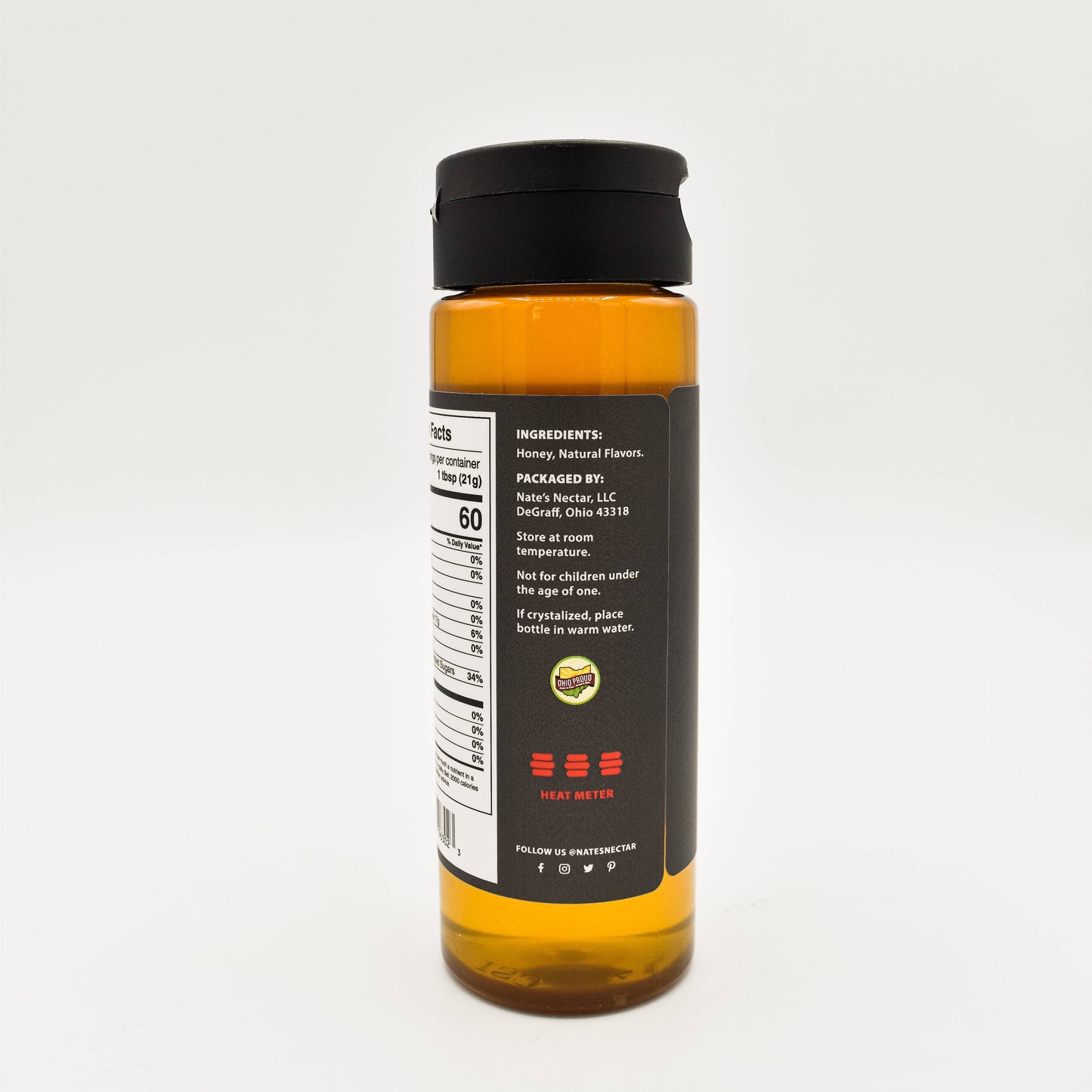 Stingin' Hot Honey, Plastic Squeeze Bottle 12oz
