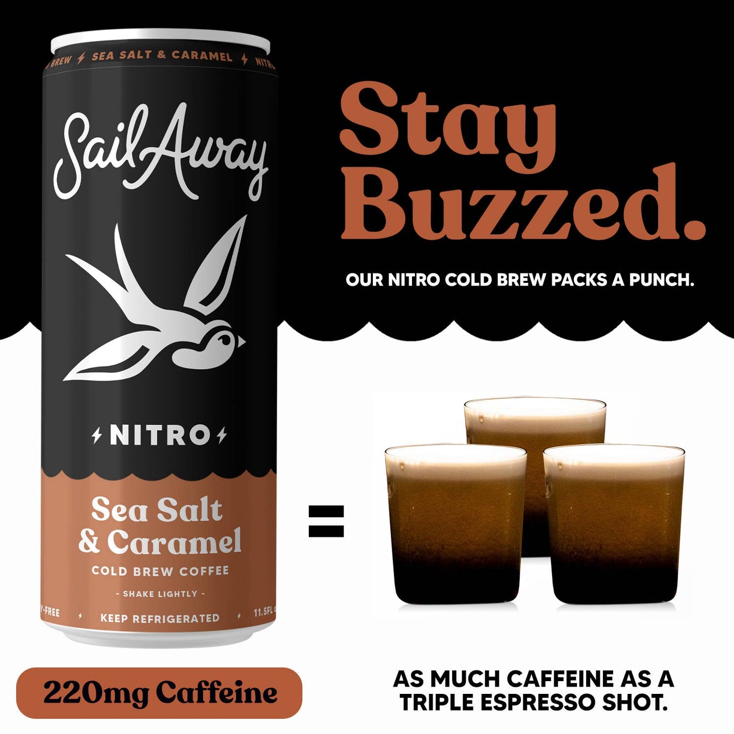 Cold Brew Coffee - Sea Salt & Caramel 4-Pack