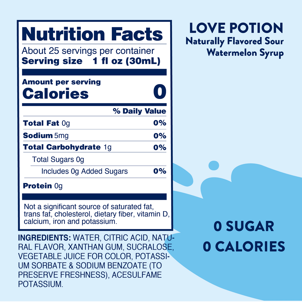 Sugar Free Sour Love Potion™ Syrup