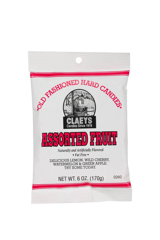 Claeys Old Fashioned Hard Candies Assorted Fruit, 6oz