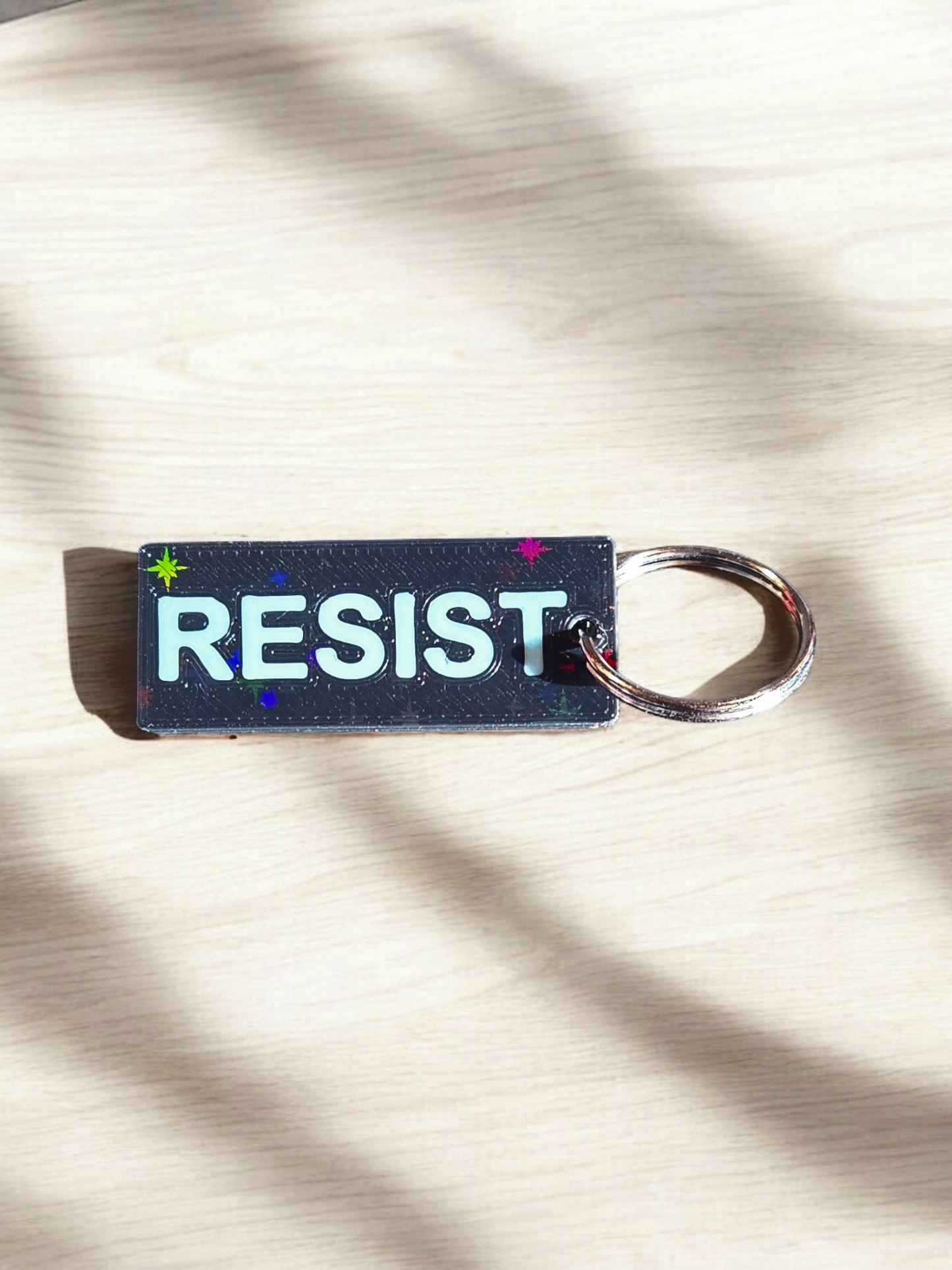 "RESIST" Holographic Key Chain (5-pack)